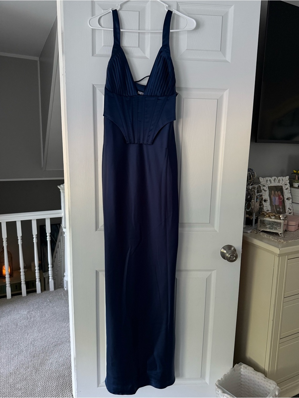 Babyboo Shae Maxi Dress | Navy | Corset | Wedding Guest | NWT | Medium